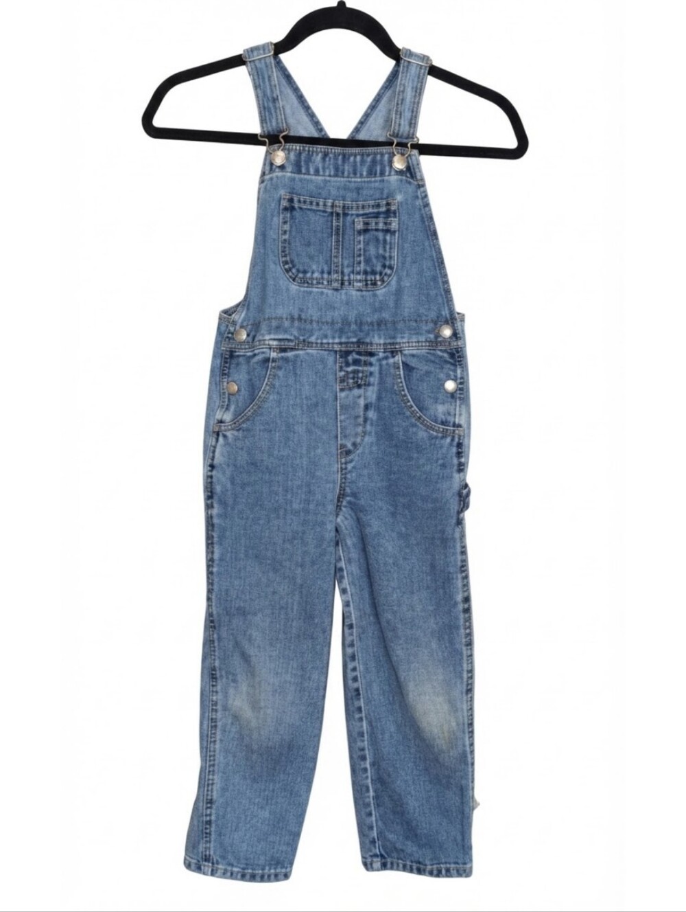 Vintage 90s Baby Gap Denim Bib Overalls Kids Unisex Size 5 Boys Girls Jeans